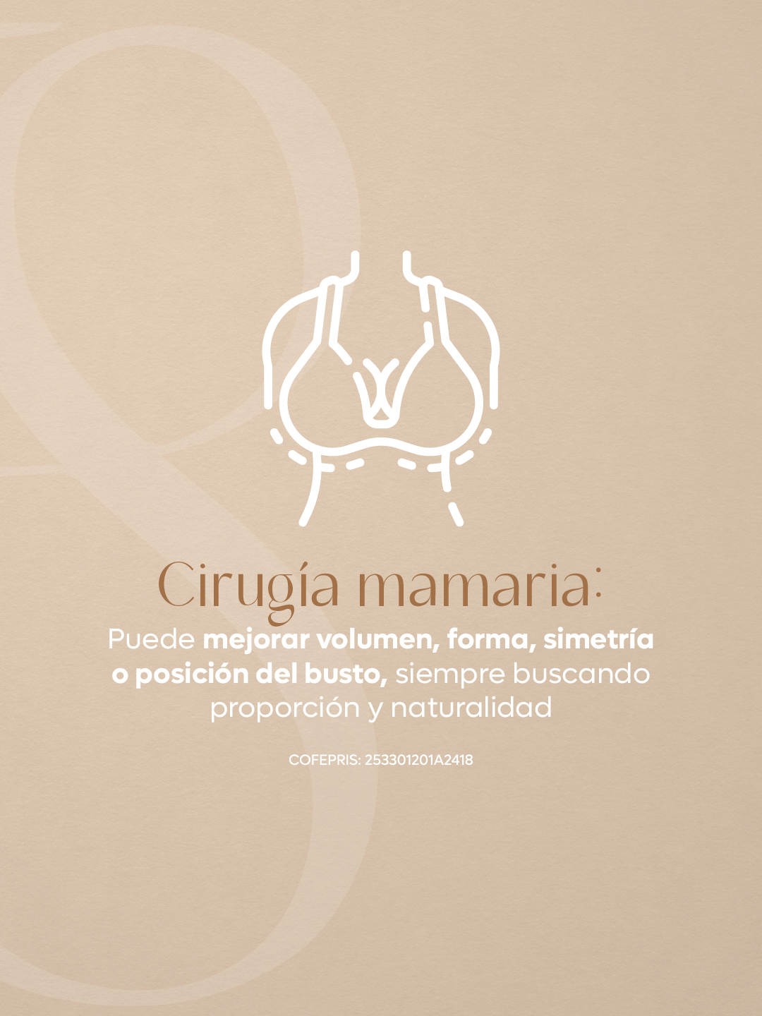 Cirugía mamaria para mejorar volumen, forma, simetría o posición del busto