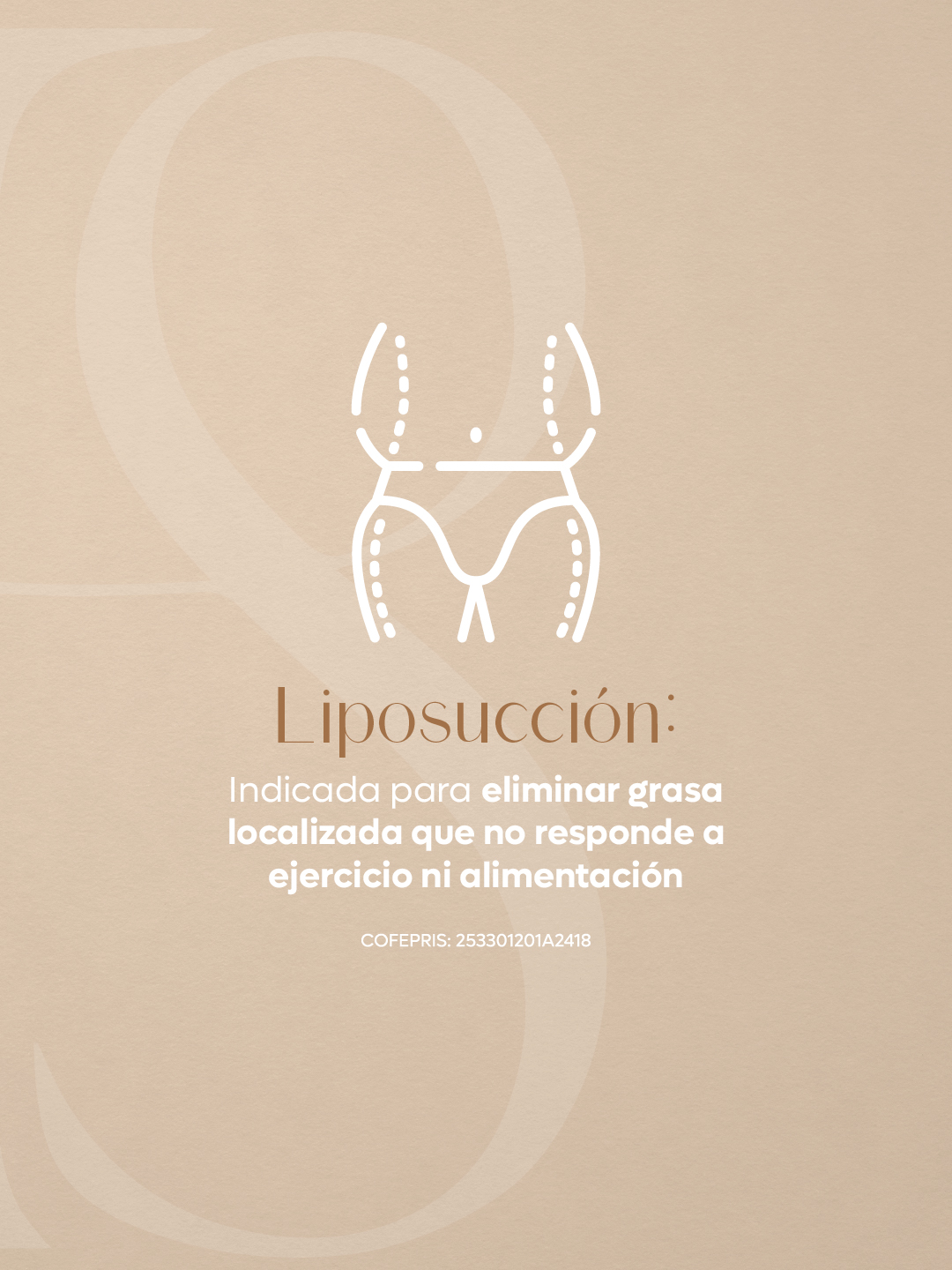 Información sobre liposucción para grasa localizada que no responde a ejercicio ni alimentación